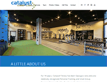 Tablet Screenshot of catalystfitness.com